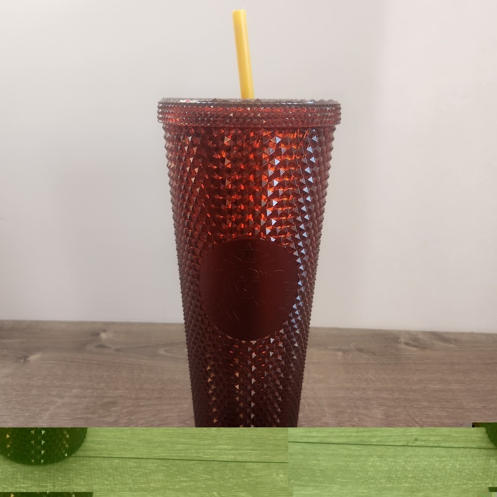 New 2024 USC Trojans Starbucks Studded 24oz Red Cold Drink Tumbler Southern Cal - Picture 3 of 7